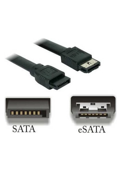 Esata Sata 7pın 3 Gbps Esata To Sata 50 cm Sata To Esata