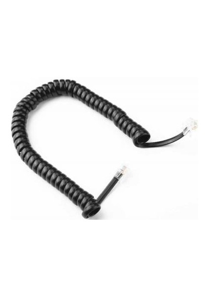 Telefon Ahize Kablosu 4P4C (Siyah Gri Beyaz) Spiral Uzayan Kablo modelleri