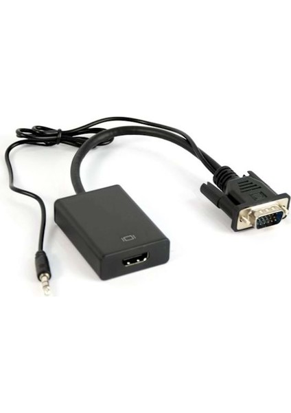 VGA To HDMI Ses Çıkışlı VGA To HDMI VGA Dan HDMI VGA HDMI Çevirici