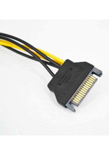 Sata To 6 Pin Power Kablo 6pin Atx 18AWG 15 cm fiyatları