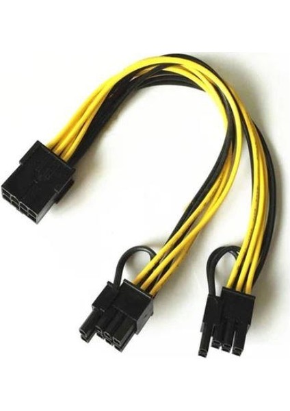 Pcı-E Ekran Kartı Power Kablosu 8 Pin Erkek To 6+2 8 Pin Y Dişi Power Kablo fiyatları
