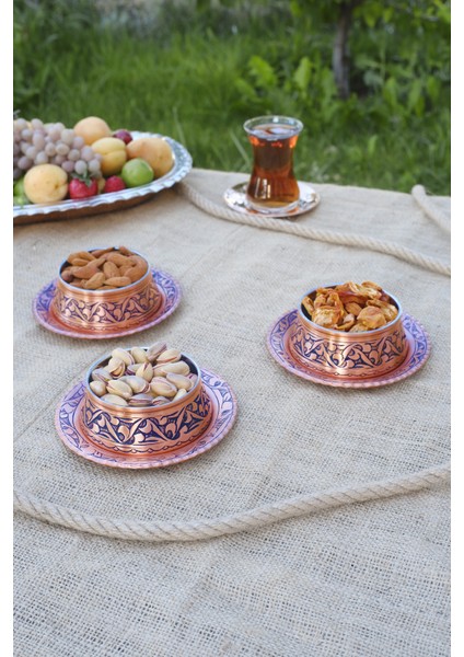 Tabaklı Oyma Nakışlı Çerezlik 2'li