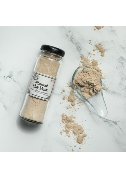 Rhassoul Clay Mask / Rhassoul Kil Maskesi / Kuru, Hassas ve Tüm Cilt Tipleri Için