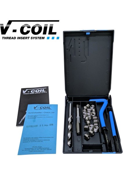 Völkel V-Coil M12X1.75 Helicoil Seti Diş Tamir Takımı