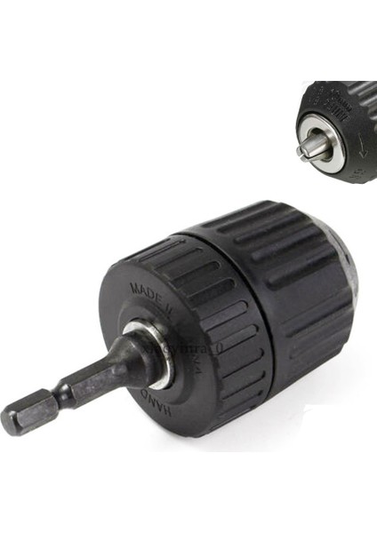 Şarjlı Vidama Matkap Için 1/4 Hex Adaptörlü Mandren 10MM 3/8 mm Otomatik Anahtarsız Süpra Mandren