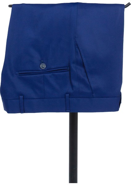 Lacivert Desenli Armürlü Mono Yaka Astarlı Yelekli 6 Drop Slim Fit Dar Kesim Smokin Damatlık 1001195219 fırsatları