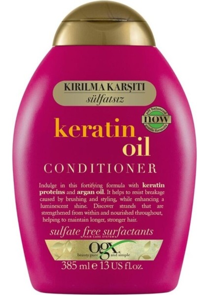 Kırılma Karşıtı Keratin Oil Saç Bakım Kremi 385 ml