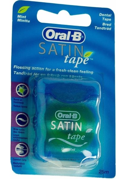 Oral B Satin Tape Ferahlık ve Temizlik Hissi Veren Diş Ipi 25M