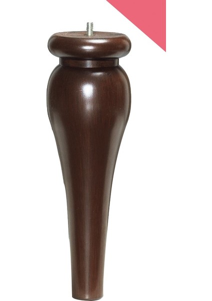 Sembol 30 cm Ceviz Vidalı Sehpa,mobilya Ayağı (4 Adet)