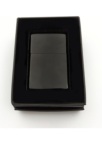 Siyah French Pressli Çelik Termos & Erkek Cüzdan & Zippo Çakmak modelleri