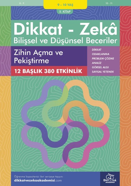 Zihin Açma ve Pekiştirme (9 - 10 Yaş 5. Kitap, 380 Etkinlik) / Dikkat – Zekâ & Bilişsel ve Düşünsel Beceriler - Alison Primrose