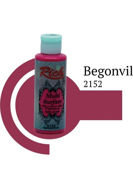 Multi Surface 2152 Akrilik Boya 120 cc Begonvil