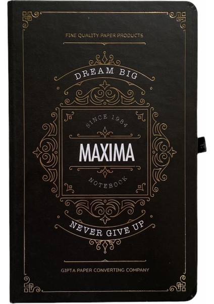 Maxıma Çizgisiz Defter Siyah