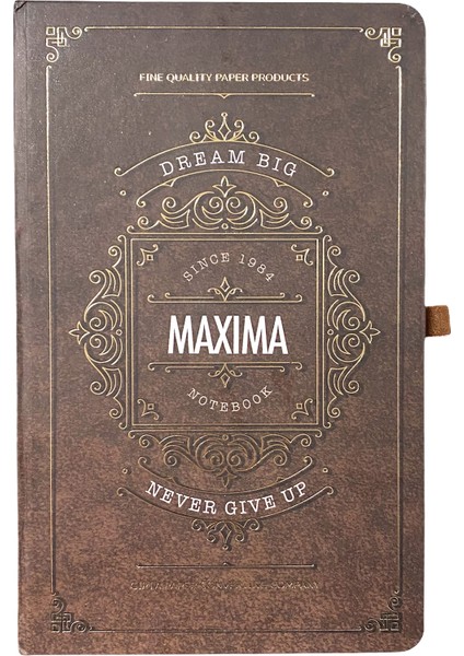 Maxıma Çizgisiz Defter Kahverengi