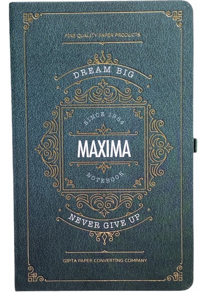 Maxıma Çizgisiz Defter Koyu Yeşil