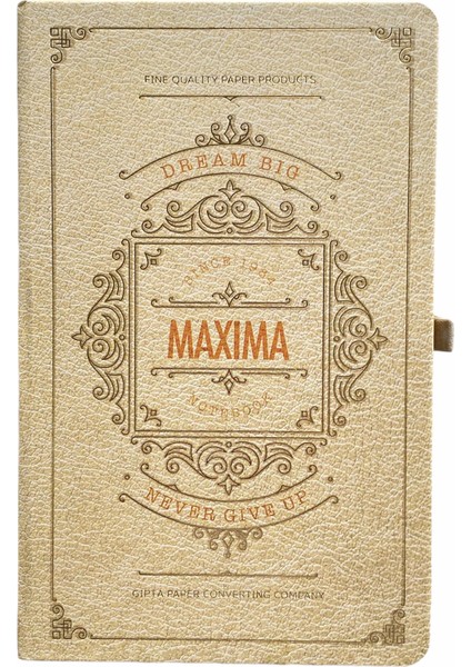 Maxıma Çizgisiz Defter Bej