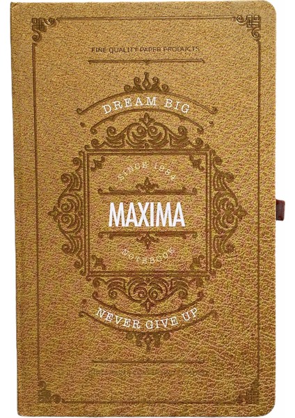 Maxıma Çizgisiz Defter Krem