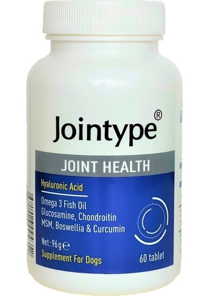 Jointype H.A 60 Tablet Köpeklerde Eklem ve Kıkırdak Destek Vitamini