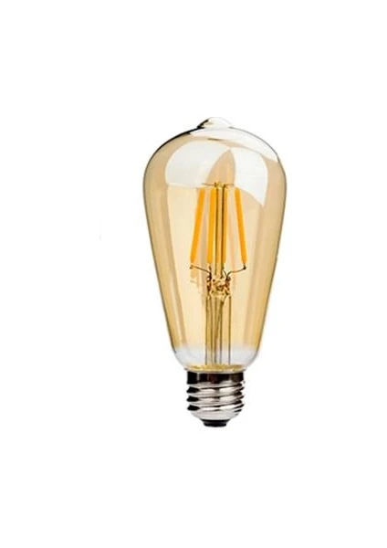 CT-4290 8W Rustik LED Ampul E27 Duy Işık Rengi: Amber