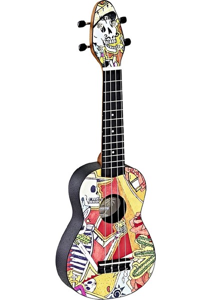 K2-EM Keiki Sopranino Ukulele Set (El Muerto)