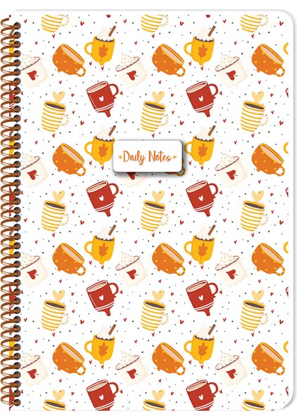 A4 Çizgili Coffee Defter 384611-99