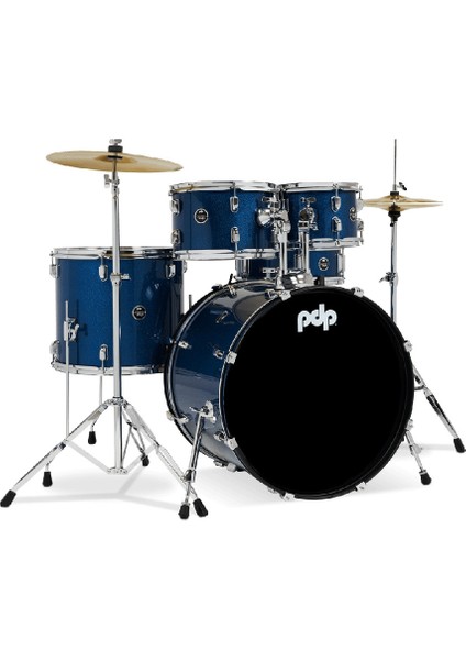 PDP Drums centerstage 20'' 5-Parça Akustik Davul Seti (Royal Blue Sparkle)