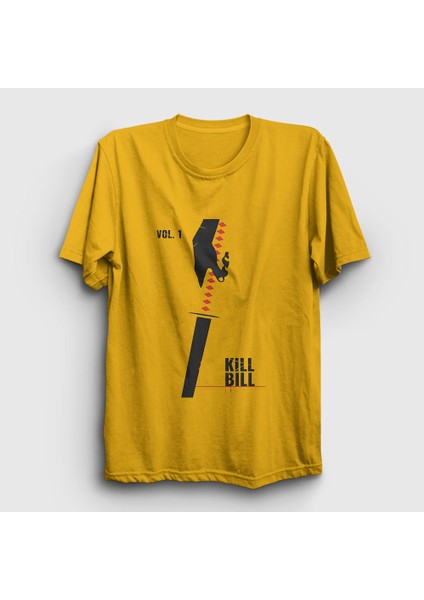 Unisex Sarı Sword Film Kill Bill T-Shirt