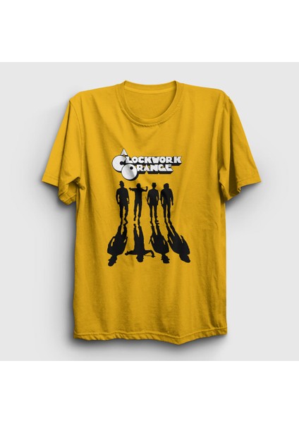 Unisex Sarı Gang Film Otomatik Portakal A Clockwork Orange T-Shirt