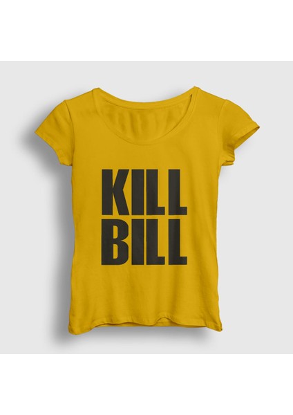 Kadın Sarı Film Kill Bill T-Shirt