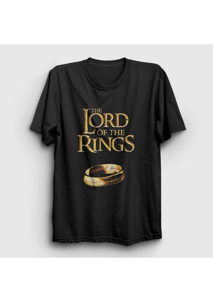 Unisex Siyah Cover Yüzüklerin Efendisi The Lord Of The Rings T-Shirt