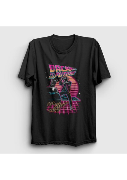 Unisex Siyah Watch Film Geleceğe Dönüş Back To The Future T-Shirt