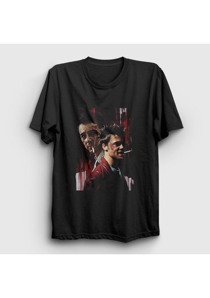 Unisex Siyah Tyler Film Dövüş Kulübü Fight Club T-Shirt