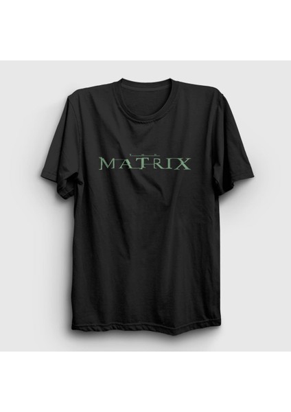 Unisex Siyah Logo Film The Matrix T-Shirt