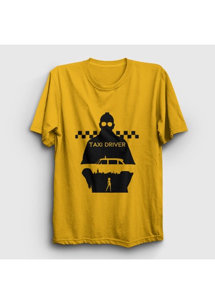 Unisex Sarı Cab Film Taxi Driver T-Shirt