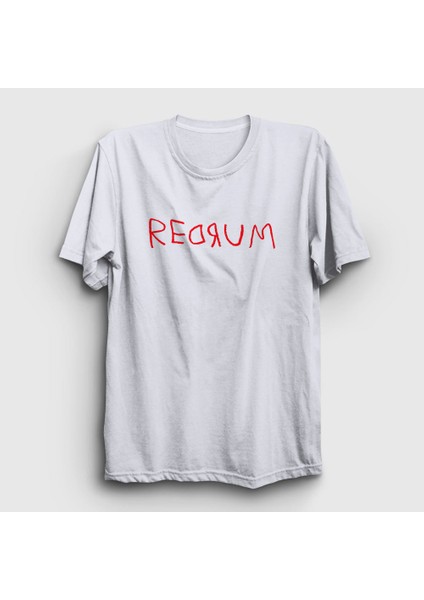 Unisex Beyaz Redrum Film The Shining T-Shirt