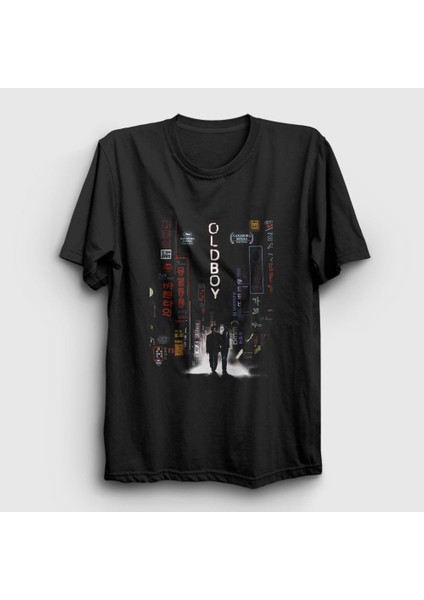 Unisex Siyah Cover Film Oldboy T-Shirt