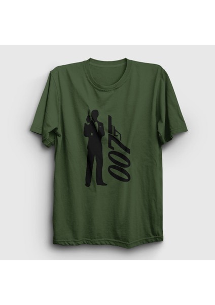 Unisex Haki Tuxedo Film James Bond T-Shirt