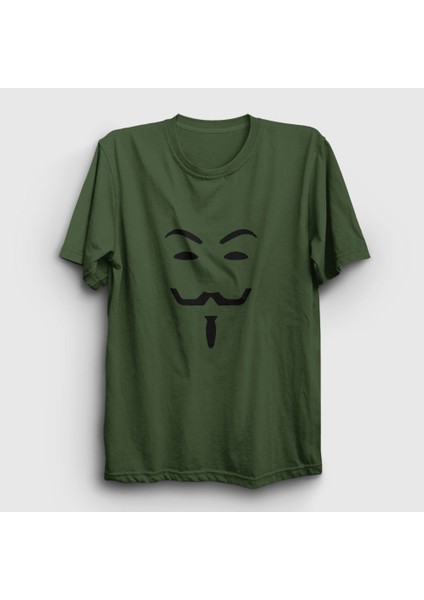 Unisex Haki Mask Film V For Vendetta T-Shirt