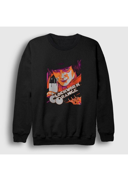 Unisex Siyah Alex Film Otomatik Portakal A Clockwork Orange Sweatshirt