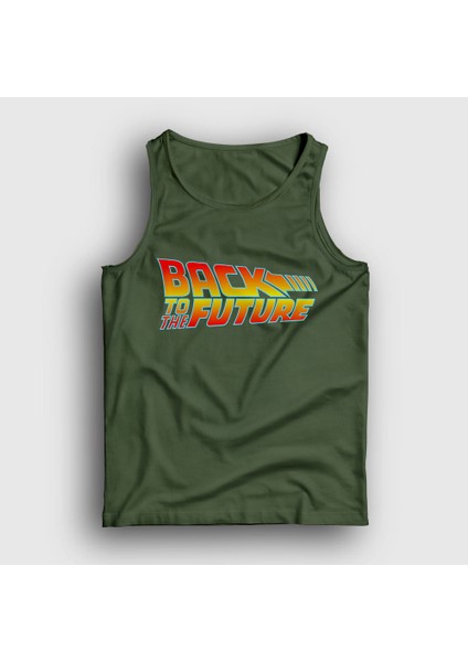 Unisex Haki Logo Film Geleceğe Dönüş Back To The Future Atlet