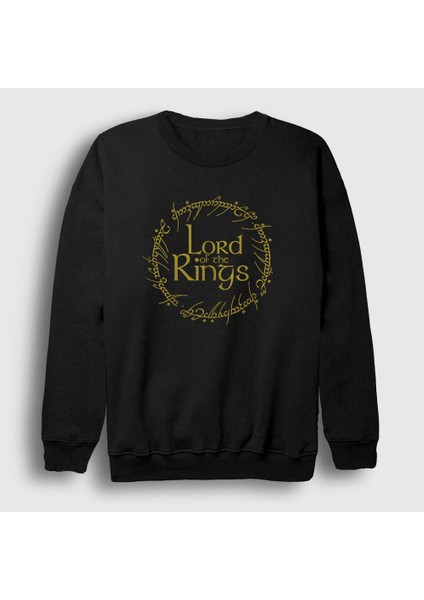 Unisex Siyah Rule Yüzüklerin Efendisi The Lord Of The Rings Sweatshirt