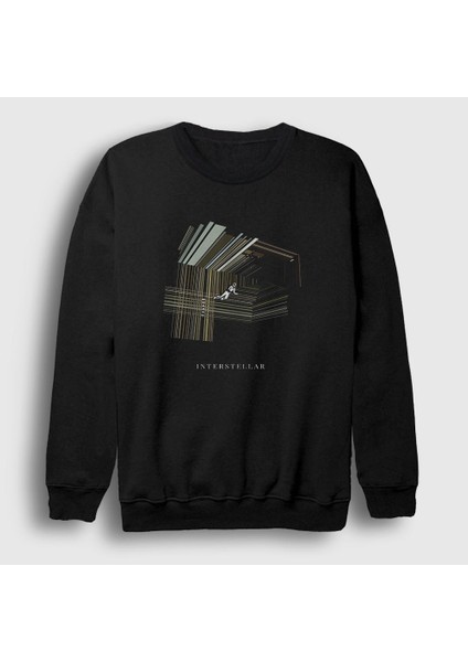 Unisex Siyah Tesseract Film interstellar Sweatshirt