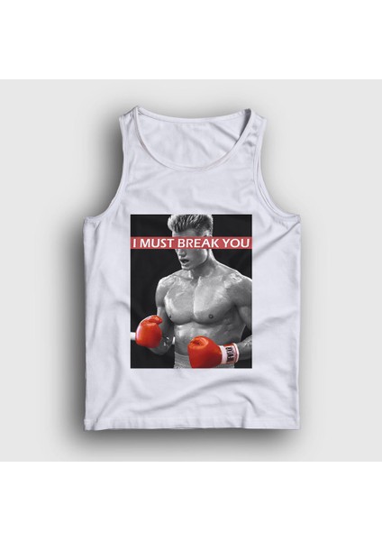 Unisex Beyaz Break ivan Drago Film Rocky Atlet