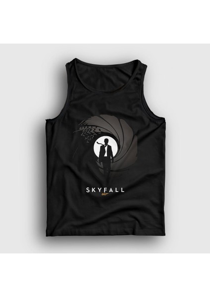 Unisex Siyah Skyfall Film James Bond Atlet