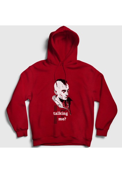 Unisex Kırmızı Travis Film Taxi Driver Kapüşonlu Sweatshirt