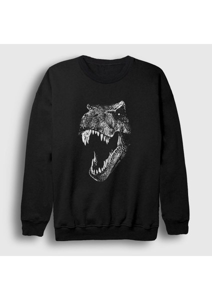 Unisex Siyah T Rex Film Jurassic Park Sweatshirt