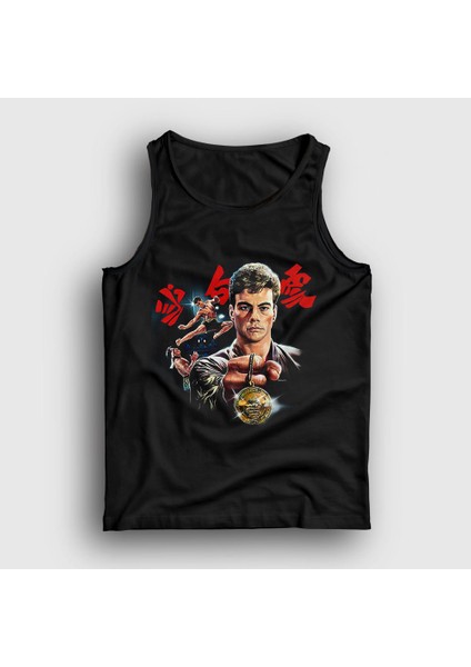 Unisex Siyah Bloodsport V2 Film Jean Claude Van Damme Atlet