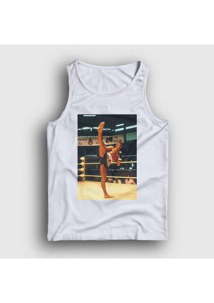 Unisex Beyaz Kickboxer Film Jean Claude Van Damme Atlet