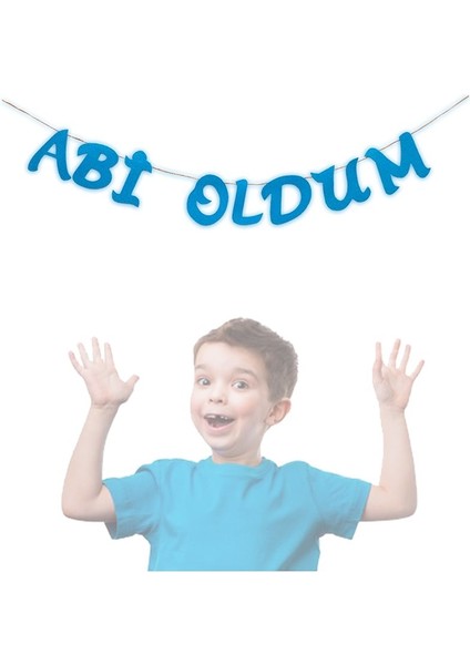 Abi Oldum Simli Eva Uzar Yazı - 80 cm