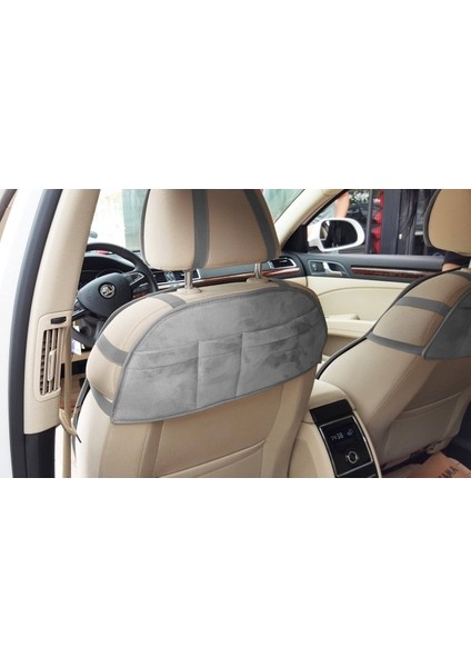 Ford Focus Yeni Nesil Koltuk Koruyucu 2004-2010 Ön 2 Li Kılıf Minder Gri